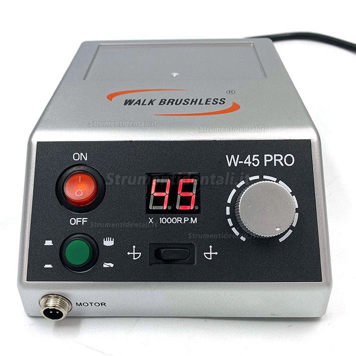 Micromotor lucidatrice w-45pro con pedale on-off lucidatrice